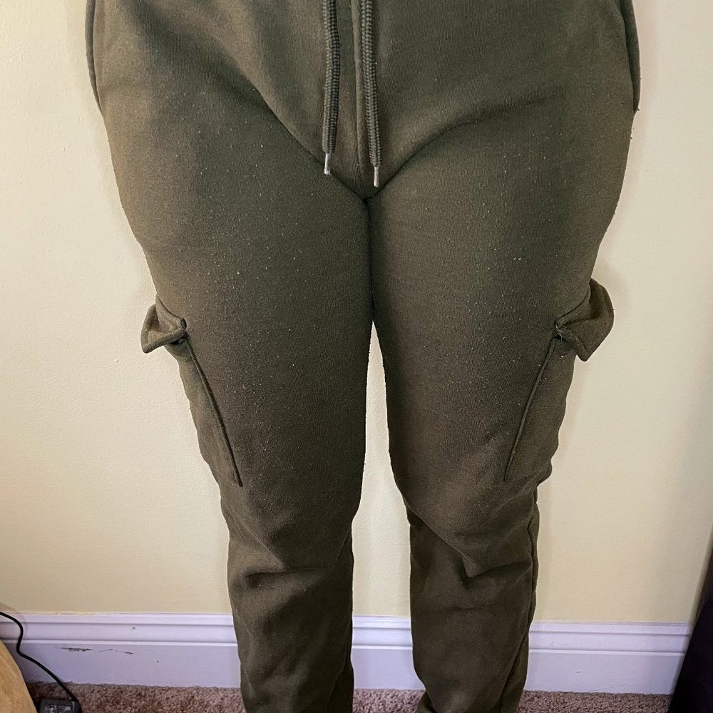 Roma Concept cargo sweatpants, dark green, Medium